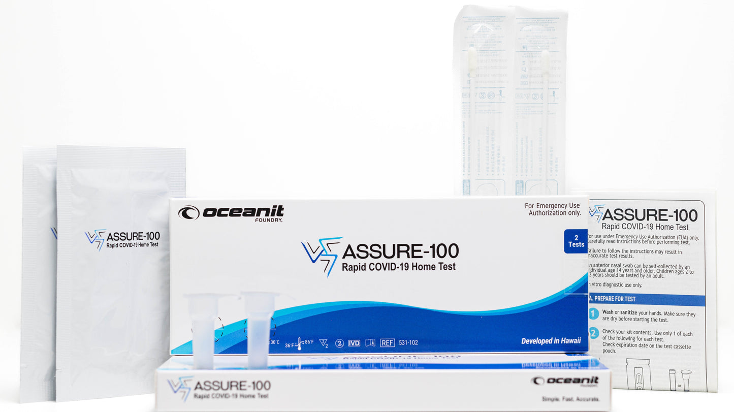 Family Pack of ASSURE-100 Rapid COVID-19 Home Tests (Pack of 6)
