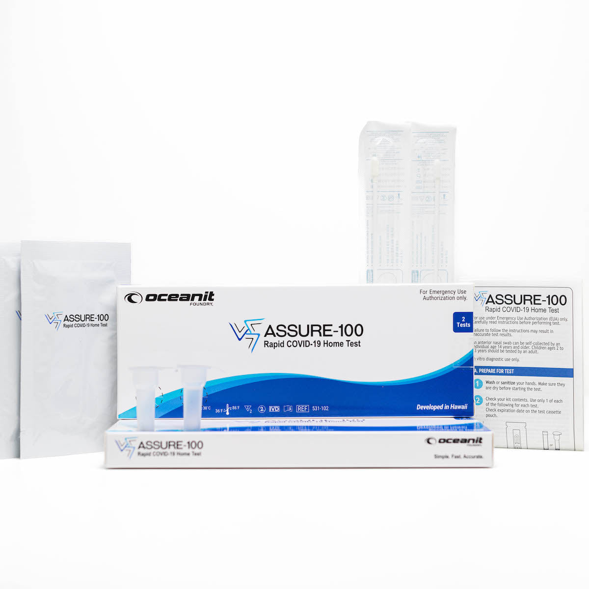 The ASSURE-100 Rapid COVID-19 Home Test (Box of 2)