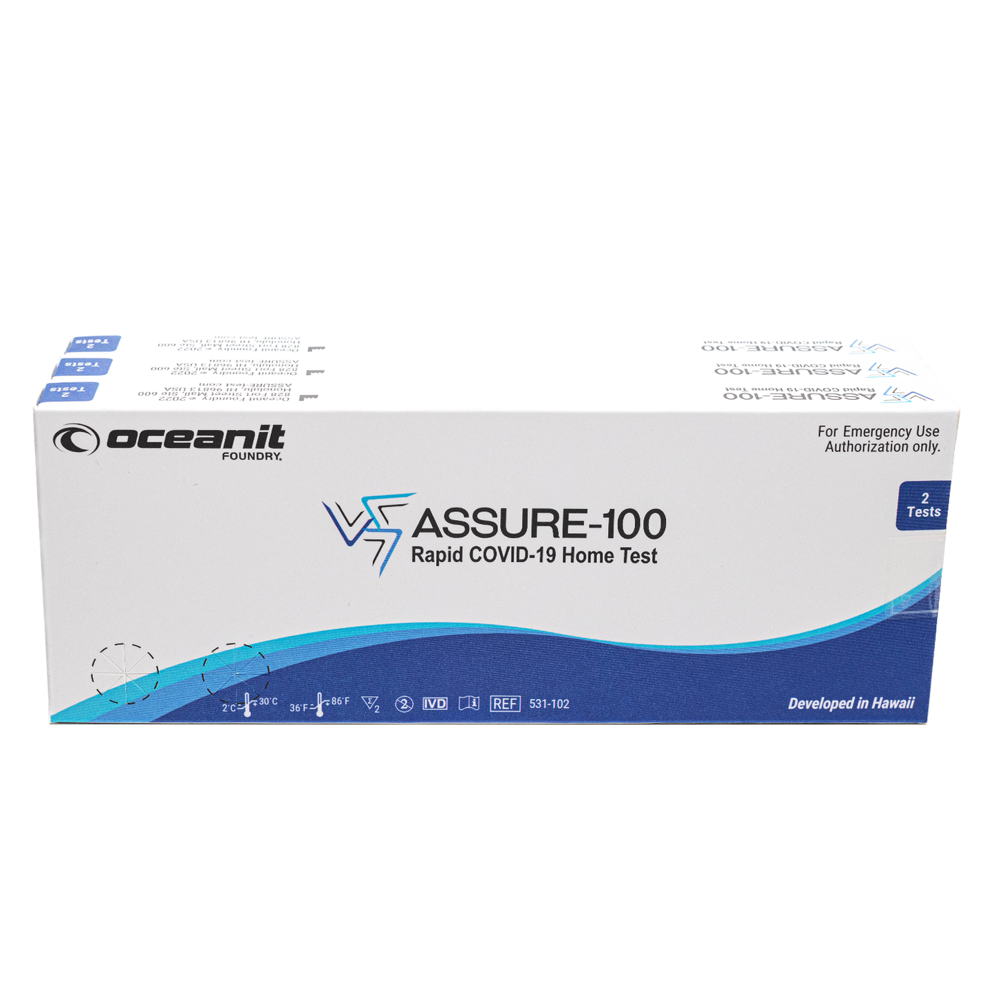 Family Pack of ASSURE-100 Rapid COVID-19 Home Tests (Pack of 6)