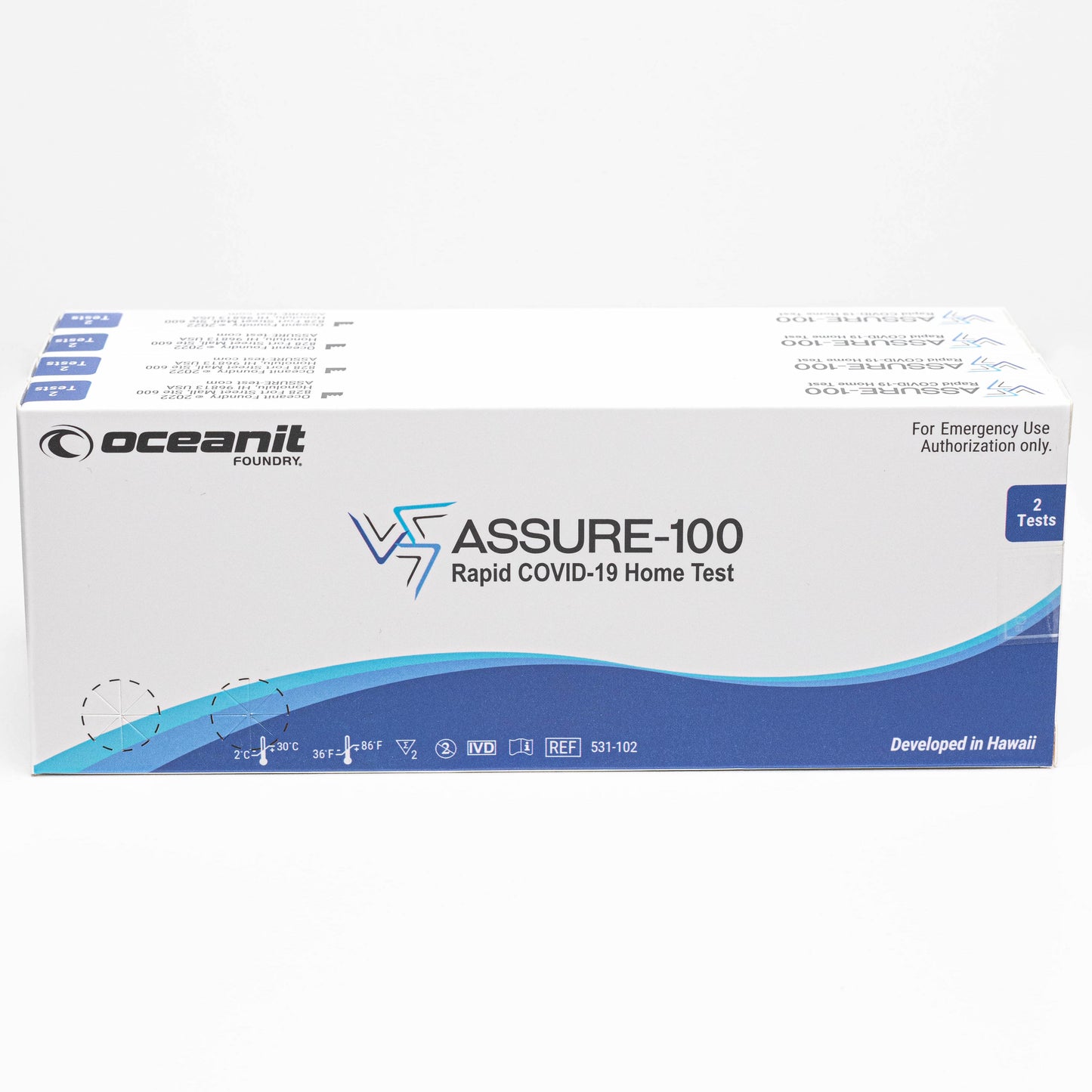 Value Pack of ASSURE-100 Rapid COVID-19 Home Tests (Pack of 8)